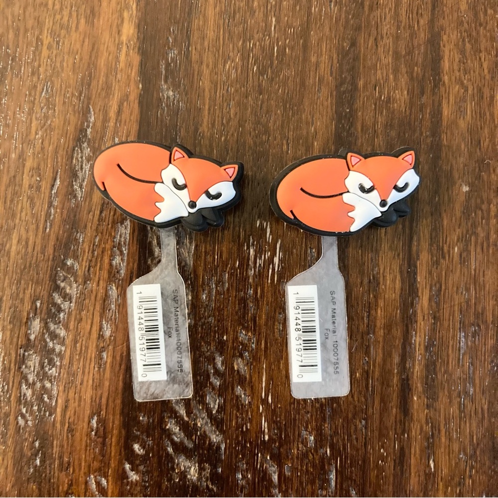 NWT Fox Croc Shoe Charms